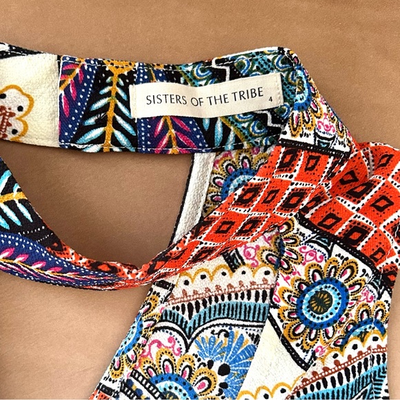 Sisters of the Tribe Petite Swing Boho Dress OR Tunic with Pom Pom Hem - Picture 6 of 11